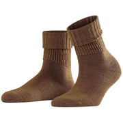 Falke Striggings Rib Socks - Nutmeg Melange Brown