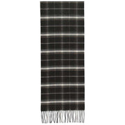 Fraas Wide Check Scarf - Black