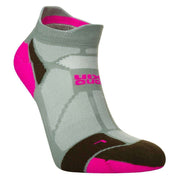 Hilly Marathon Fresh Min Socklets - Sage/Fluo Pink