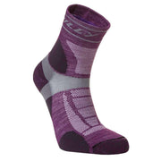 Hilly Trail Anklet Med Socks - Blackberry/Grey