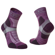 Hilly Trail Anklet Med Socks - Blackberry/Grey