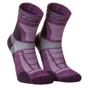 Hilly Trail Anklet Med Socks - Blackberry/Grey