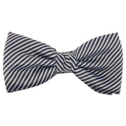 Knightsbridge Neckwear Bow Tie and Cummerbund Set - Black/Silver