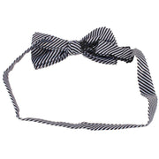 Knightsbridge Neckwear Bow Tie and Cummerbund Set - Black/Silver