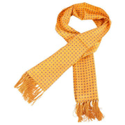 Knightsbridge Neckwear Diamond Aviator Silk Scarf - Orange