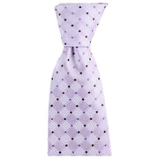 Knightsbridge Neckwear Diamond Tonal Regular Polyester Tie - Purple