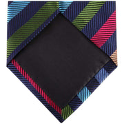 Knightsbridge Neckwear Kensington Striped Silk Tie - Multi-colour