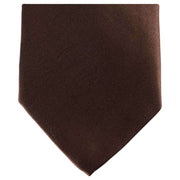Knightsbridge Neckwear Regular Polyester Tie - Dark Brown
