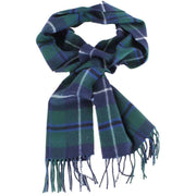 Locharron of Scotland Bowhill Douglas Modern Lambswool Scarf - Green/Navy