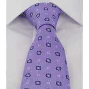 Michelsons of London Floral Neat Polyester Tie - Lilac