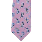 Michelsons of London Large Pine Tie and Pocket Square Set - Pink