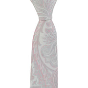 Michelsons of London Luxury Paisley Silk Tie - Pink