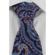 Michelsons of London Paisley Tie and Pocket Square Set - Red