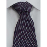 Michelsons of London Pip Geometric Polyester Tie - Purple