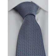 Michelsons of London Pip Geometric Tie and Pocket Square Set - Blue