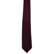 Michelsons of London Plain Ployester Tie - Wine