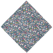 Michelsons of London Plain Tie and Contrast Floral Pocket Square Set - Coral