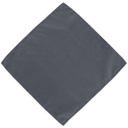 Michelsons of London Semi Plain Tie and Pocket Square Set - Grey