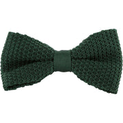 Michelsons of London Silk Knitted Bow Tie - Green