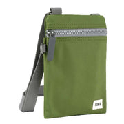 Roka Chelsea Sustainable Nylon Pocket Sling Bag - Avocado Green