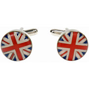 Simon Carter Union Jack Dome Cufflinks - Red/White/Blue